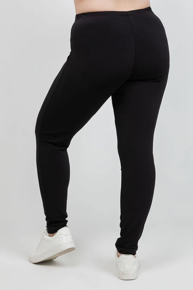 Vikki Vi Jersey Black Slim Leg Pant - Image 3