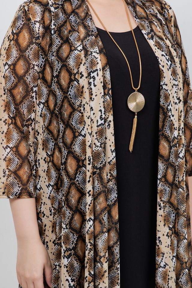 Mesh Animal Print Jacket - Image 3