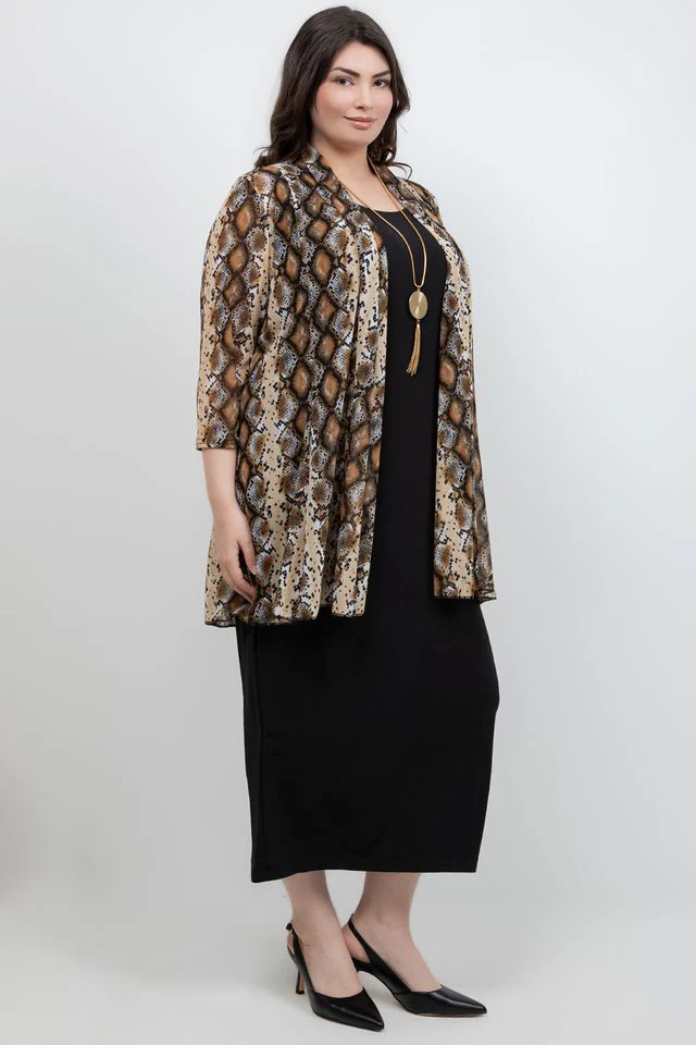 Mesh Animal Print Jacket - Image 4