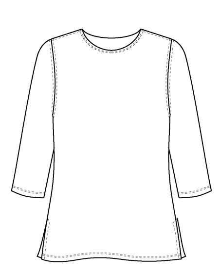 Vikki Vi Classic Black 3/4 Sleeve Top - Image 3