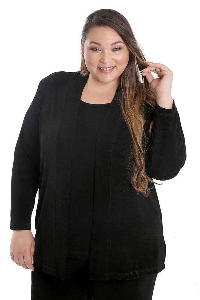 Vikki Vi Classic Black Kimono Jacket - Image 4