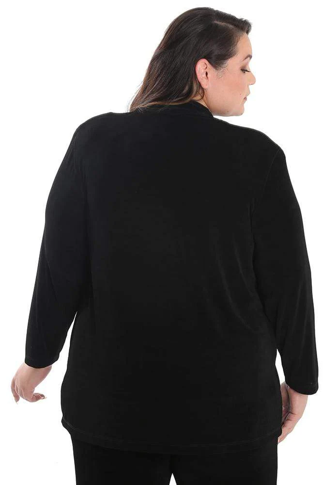 Vikki Vi Classic Black Kimono Jacket - Image 5