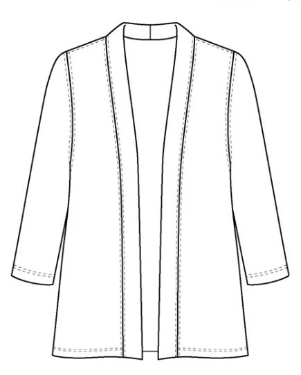 Vikki Vi Classic Black Kimono Jacket - Image 6