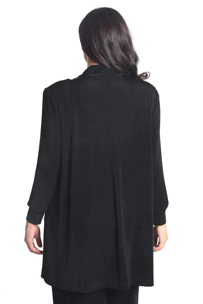 Vikki Vi Classic Black Long Kimono Jacket - Image 5