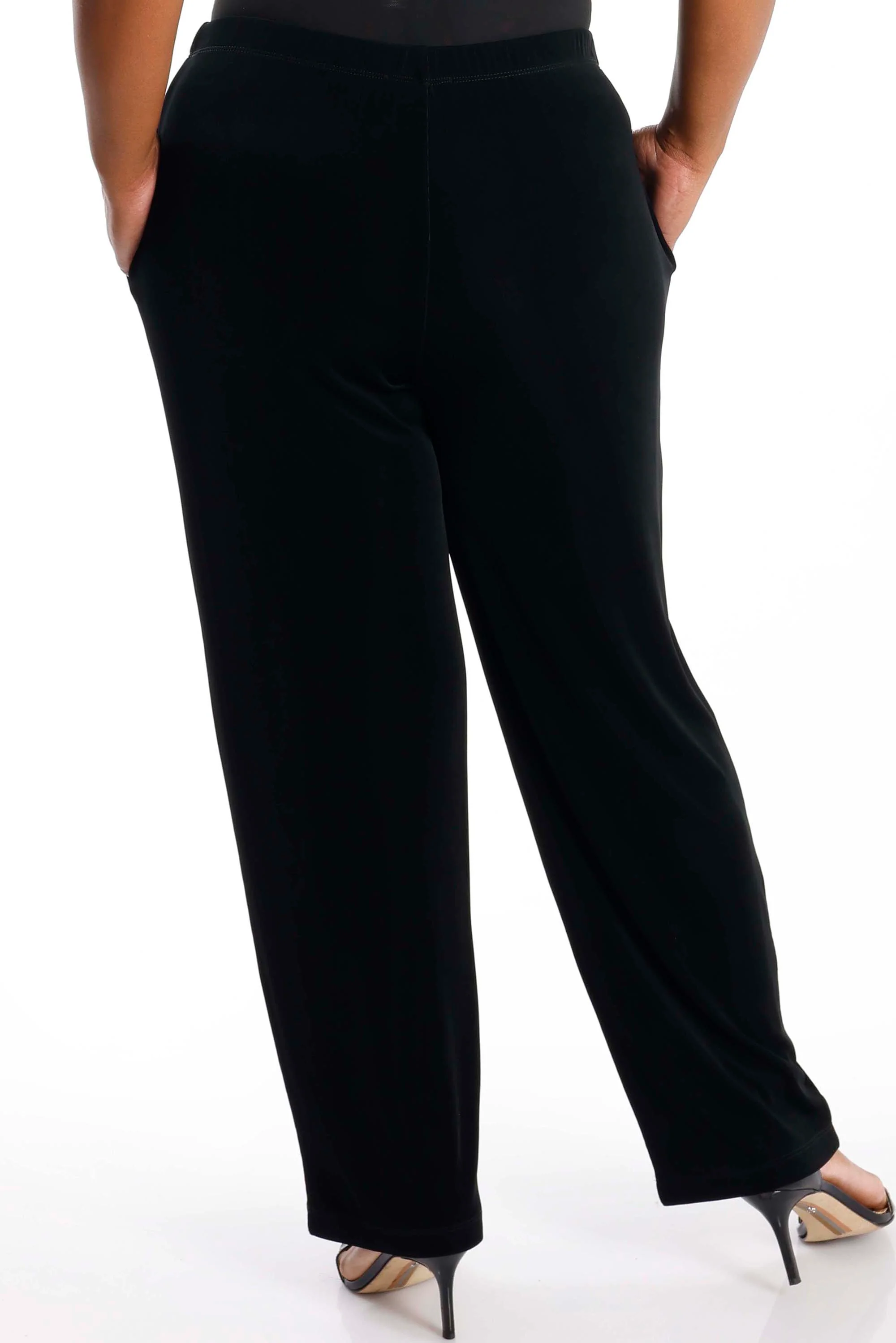 Vikki Vi Classic Black Pant w/ Pockets - Image 4