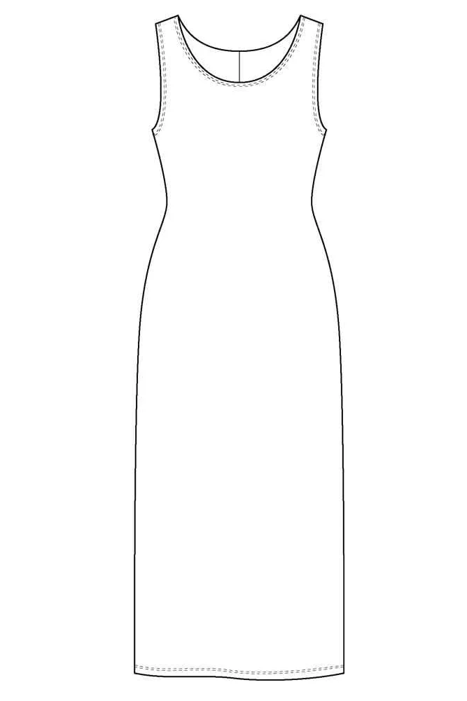 Vikki Vi Classic Black Maxi Tank Dress - Image 5