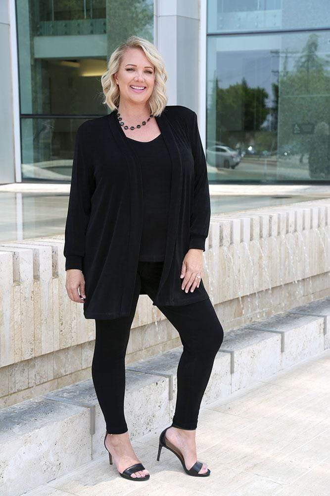 Vikki Vi Classic Black Slim Leg Pant - Image 4