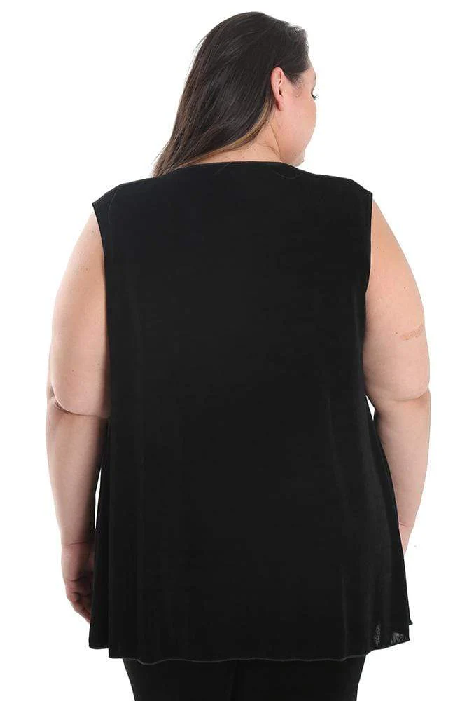 Vikki Vi Classic Black Swing Vest - Image 4
