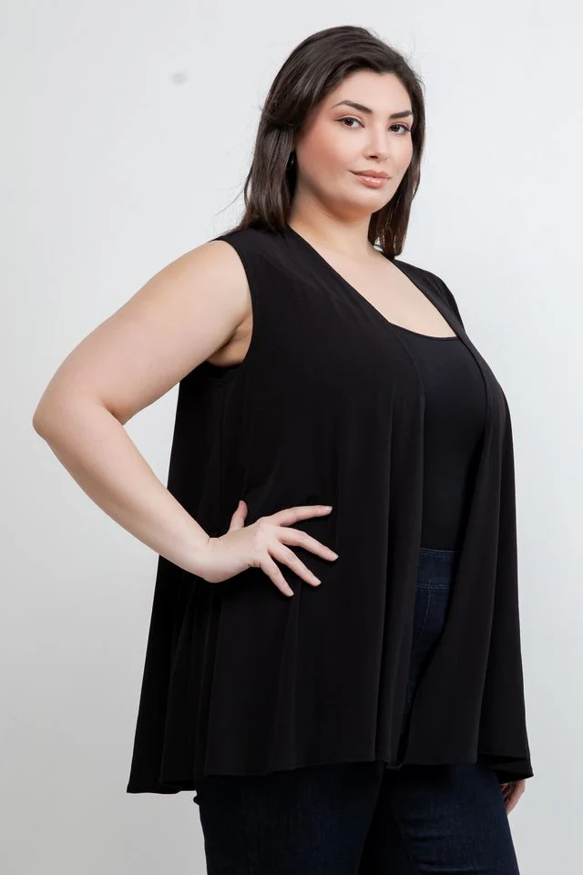 Vikki Vi Black Jersey Swing Vest - Image 4