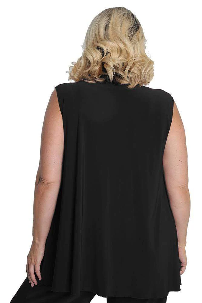 Vikki Vi Black Jersey Swing Vest - Image 5