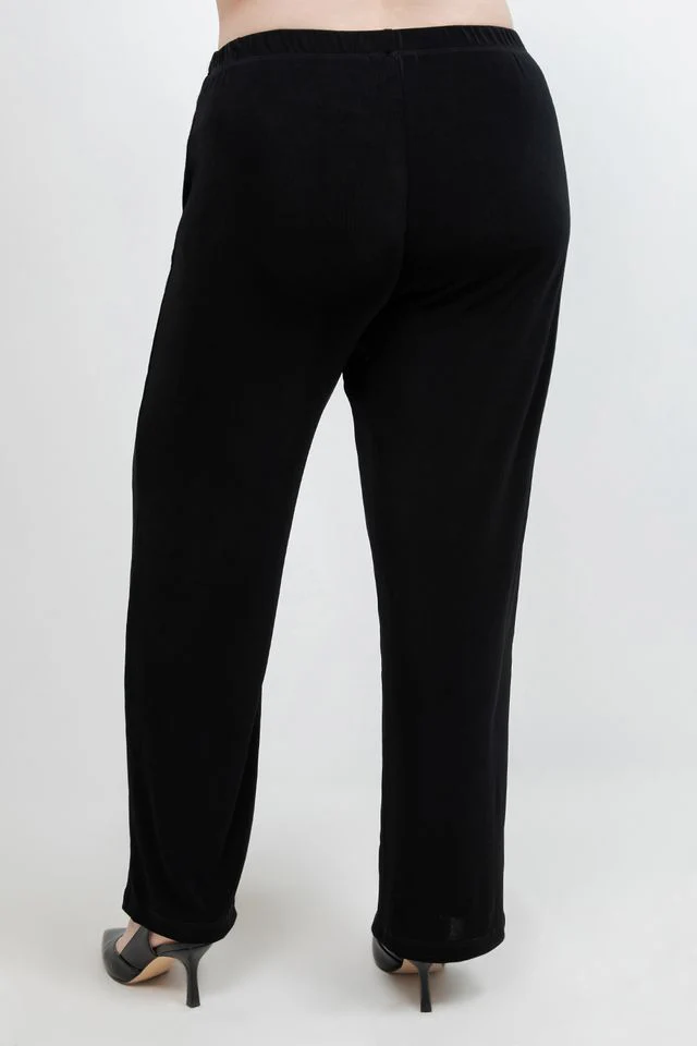 Vikki Vi Classic Black Petite Pull-On Pant - Image 5