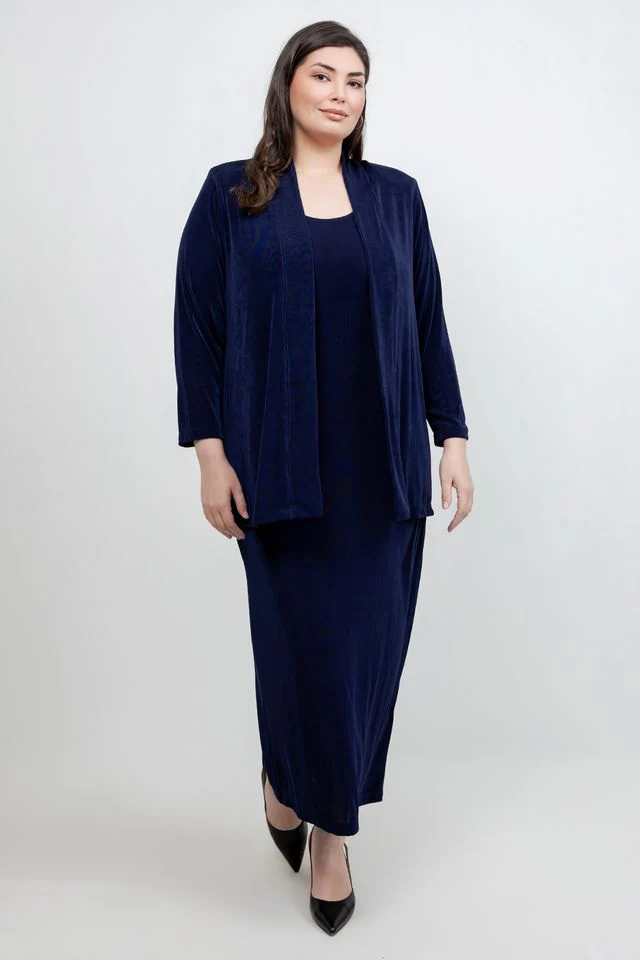 Vikki Vi Classic Navy Kimono Jacket - Image 4