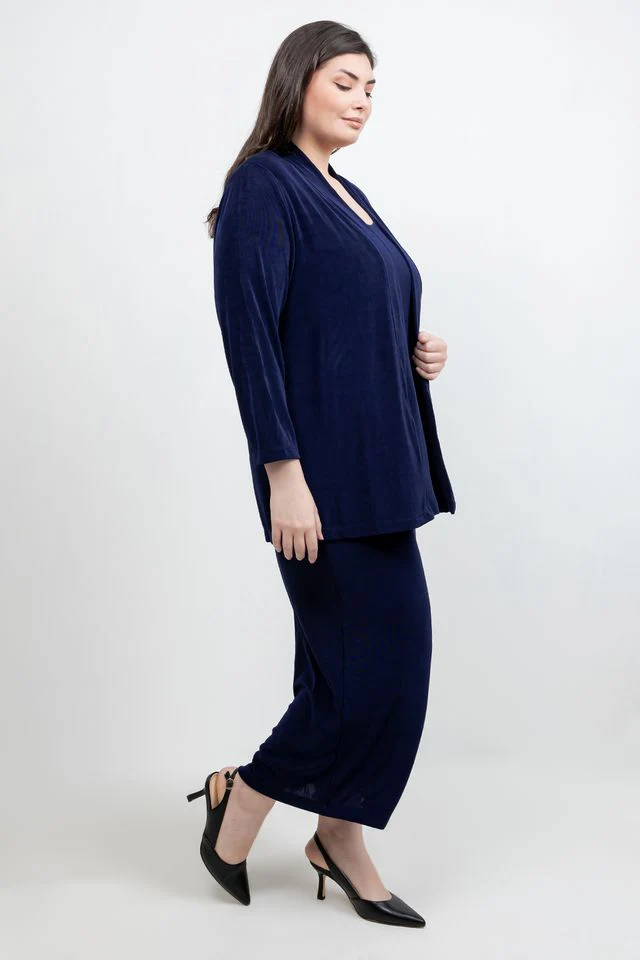 Vikki Vi Classic Navy Kimono Jacket - Image 5