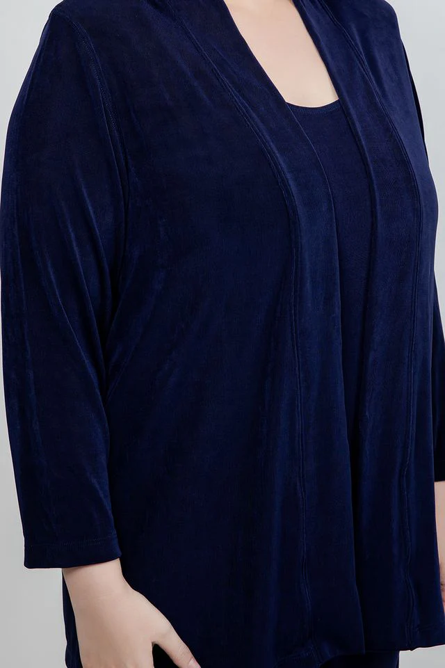 Vikki Vi Classic Navy Kimono Jacket - Image 6