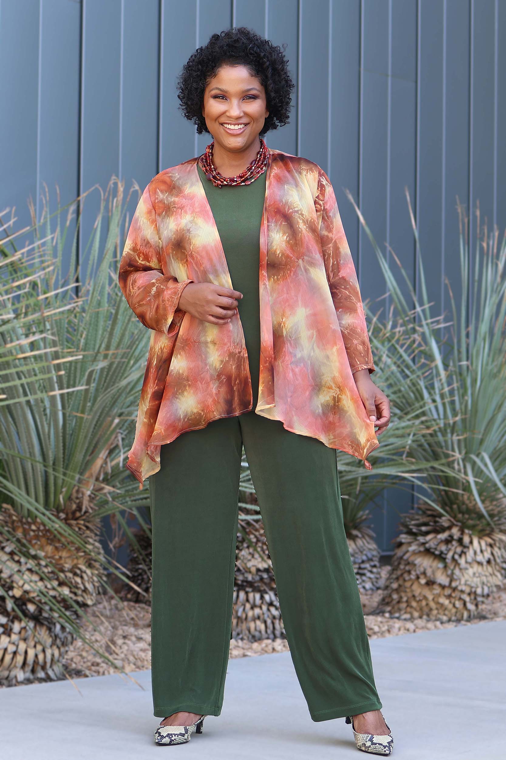 Vikki Vi Classic Olive Tank - Image 5