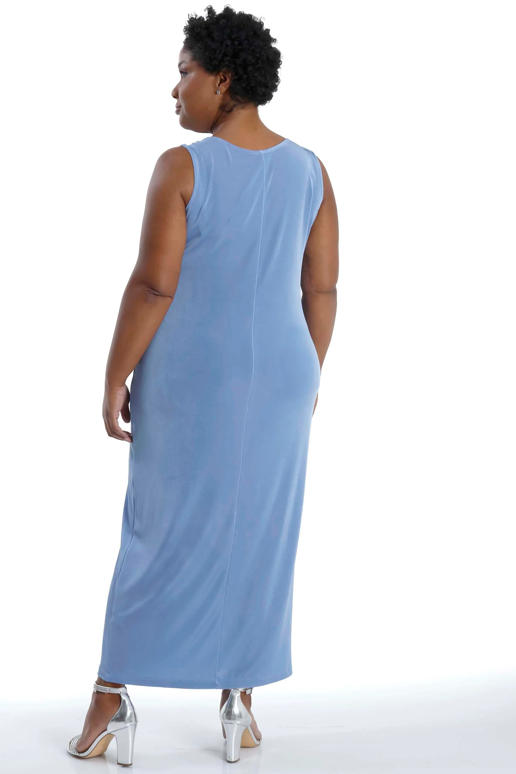 Vikki Vi Classic Powder Blue Maxi Tank Dress - Image 5