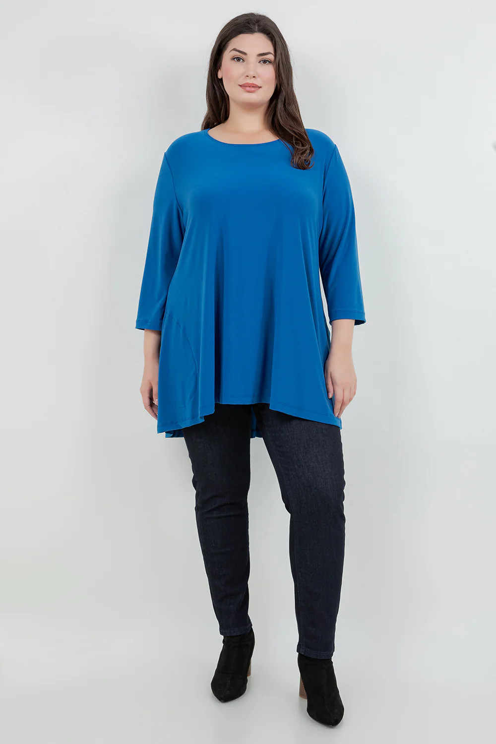 Vikki Vi Jersey Azure Pocket Swing Tunic - Image 4