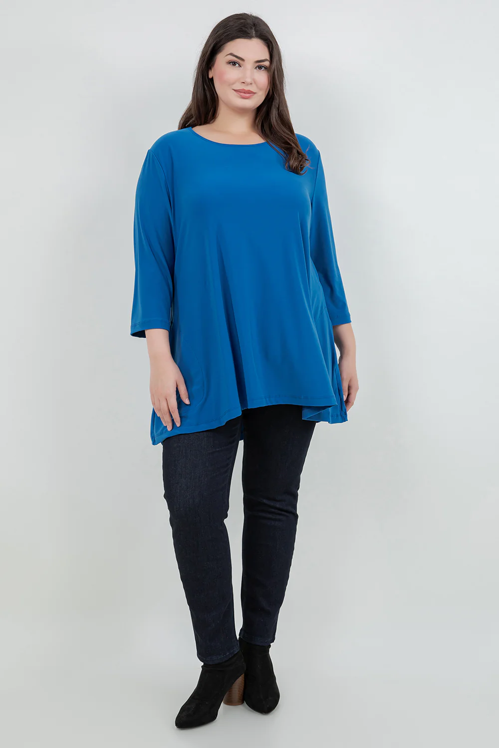 Vikki Vi Jersey Azure Pocket Swing Tunic - Image 6