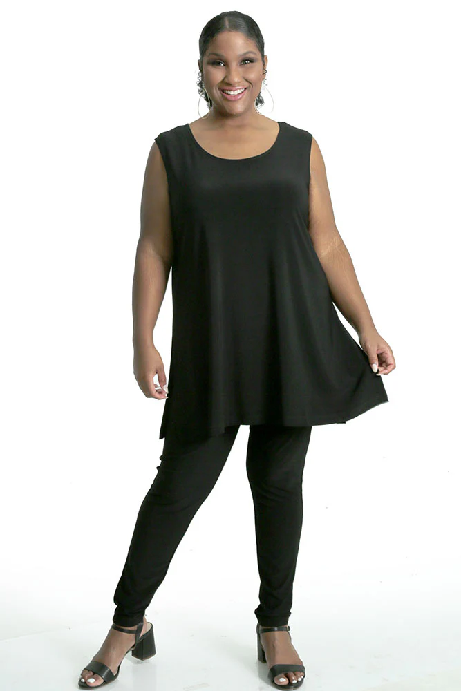 Vikki Vi Jersey Black Maxi Tunic Tank - Image 5