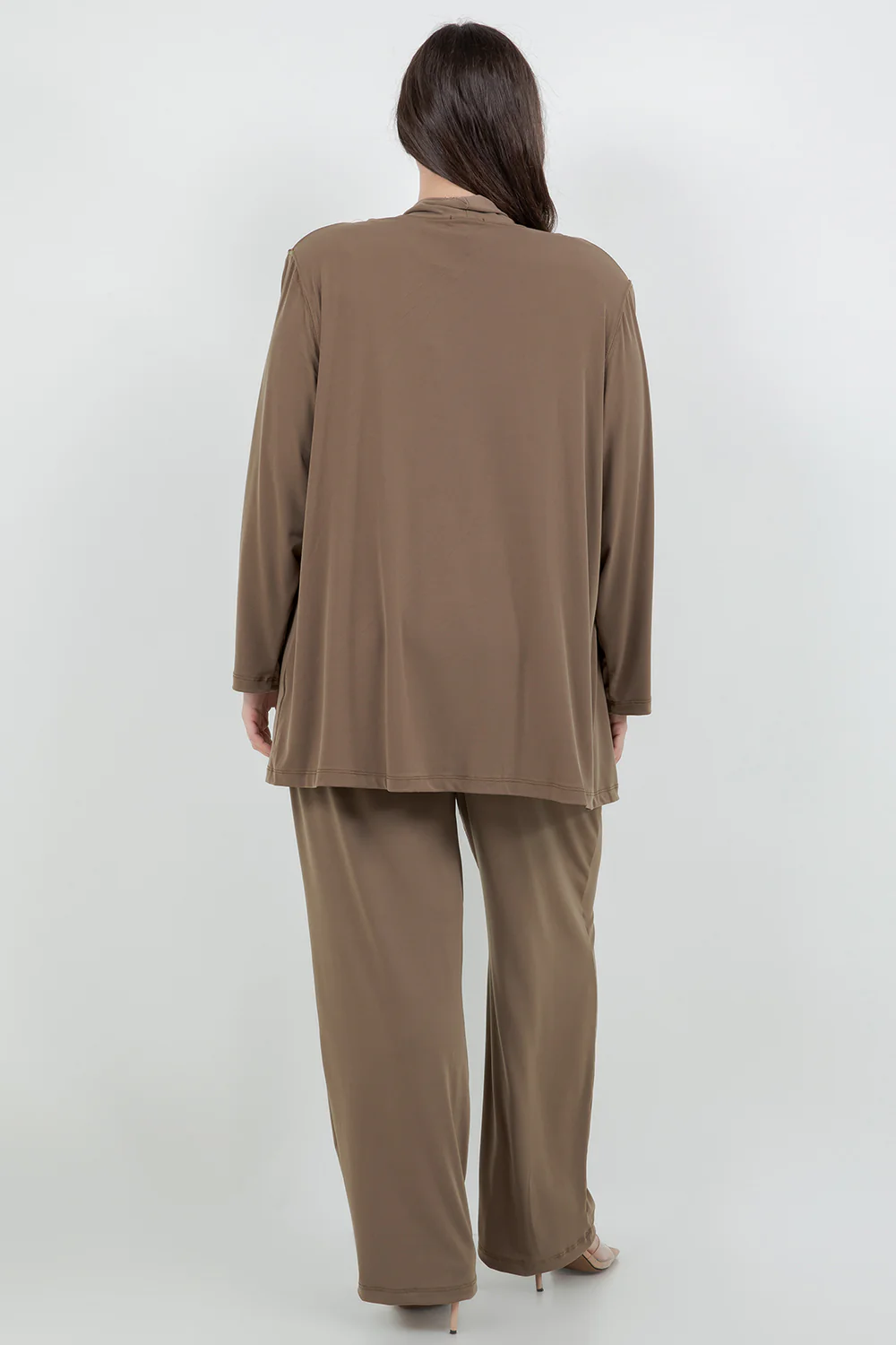Vikki Vi Jersey Caramel Kimono Jacket - Image 7