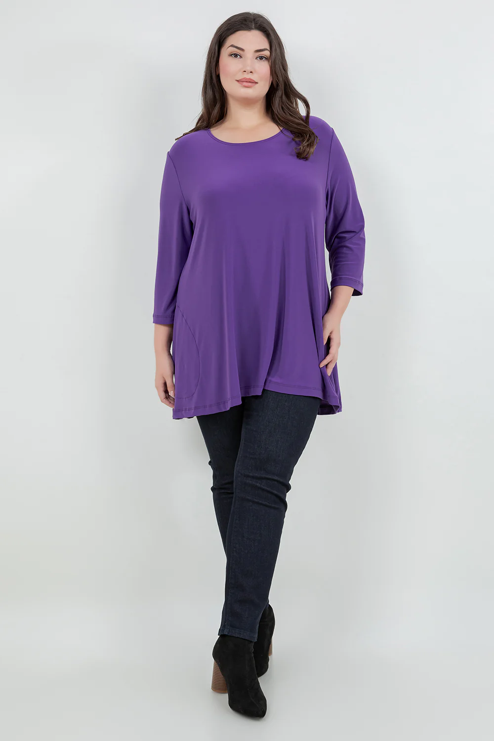 Vikki Vi Jersey Iris Pocket Swing Tunic - Image 4