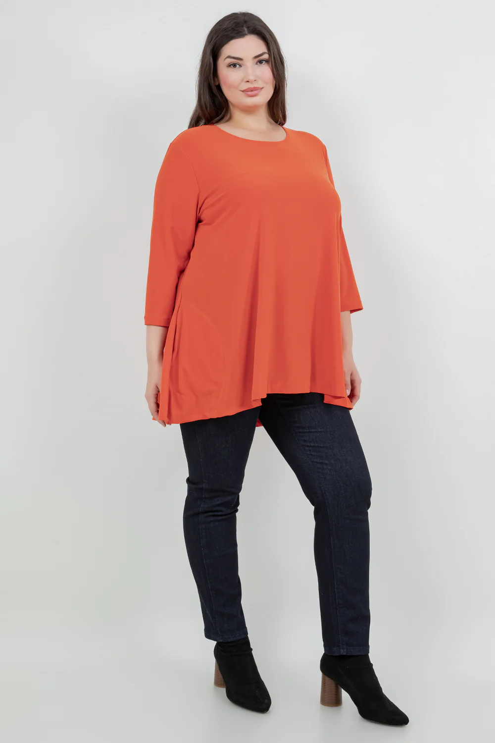 Vikki Vi Jersey Persimmon Pocket Swing Tunic - Image 4