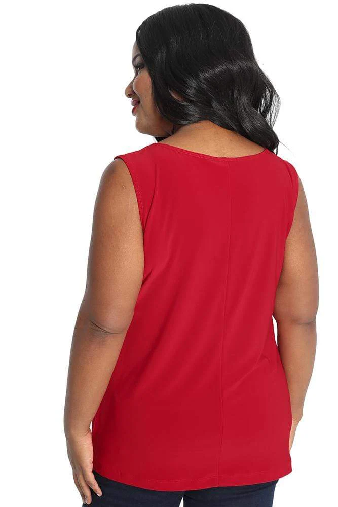 Vikki Vi Jersey Red Tank - Image 3