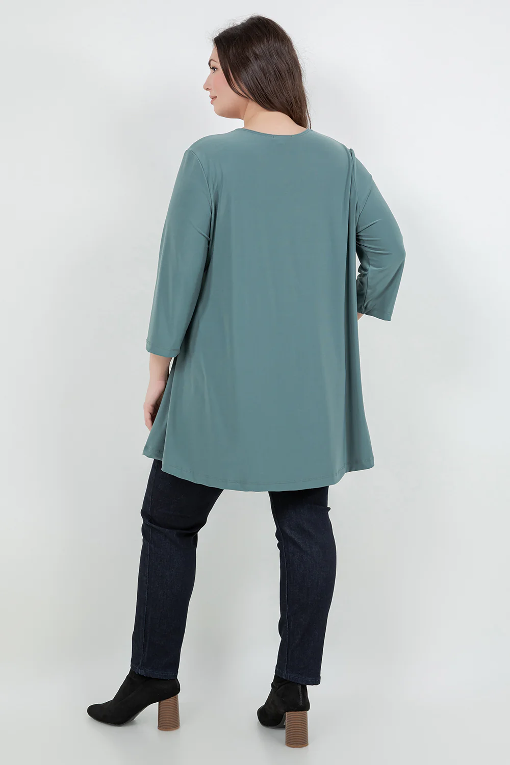 Vikki Vi Jersey Sage Pocket Swing Tunic - Image 7