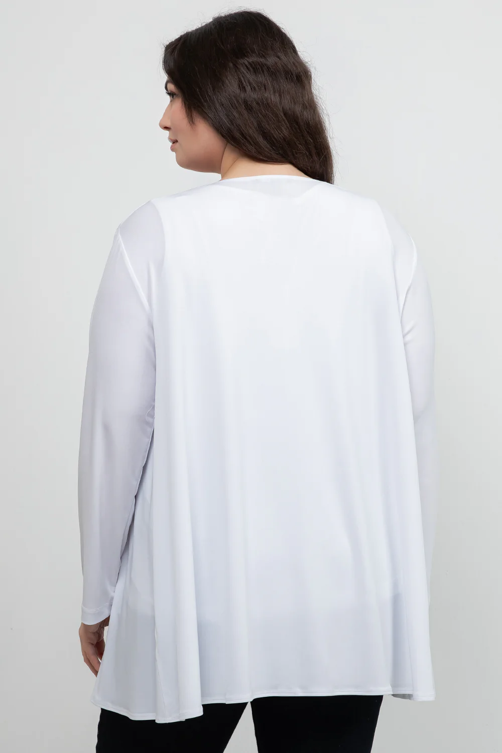 Vikki Vi Jersey White Swing Cardigan - Image 5