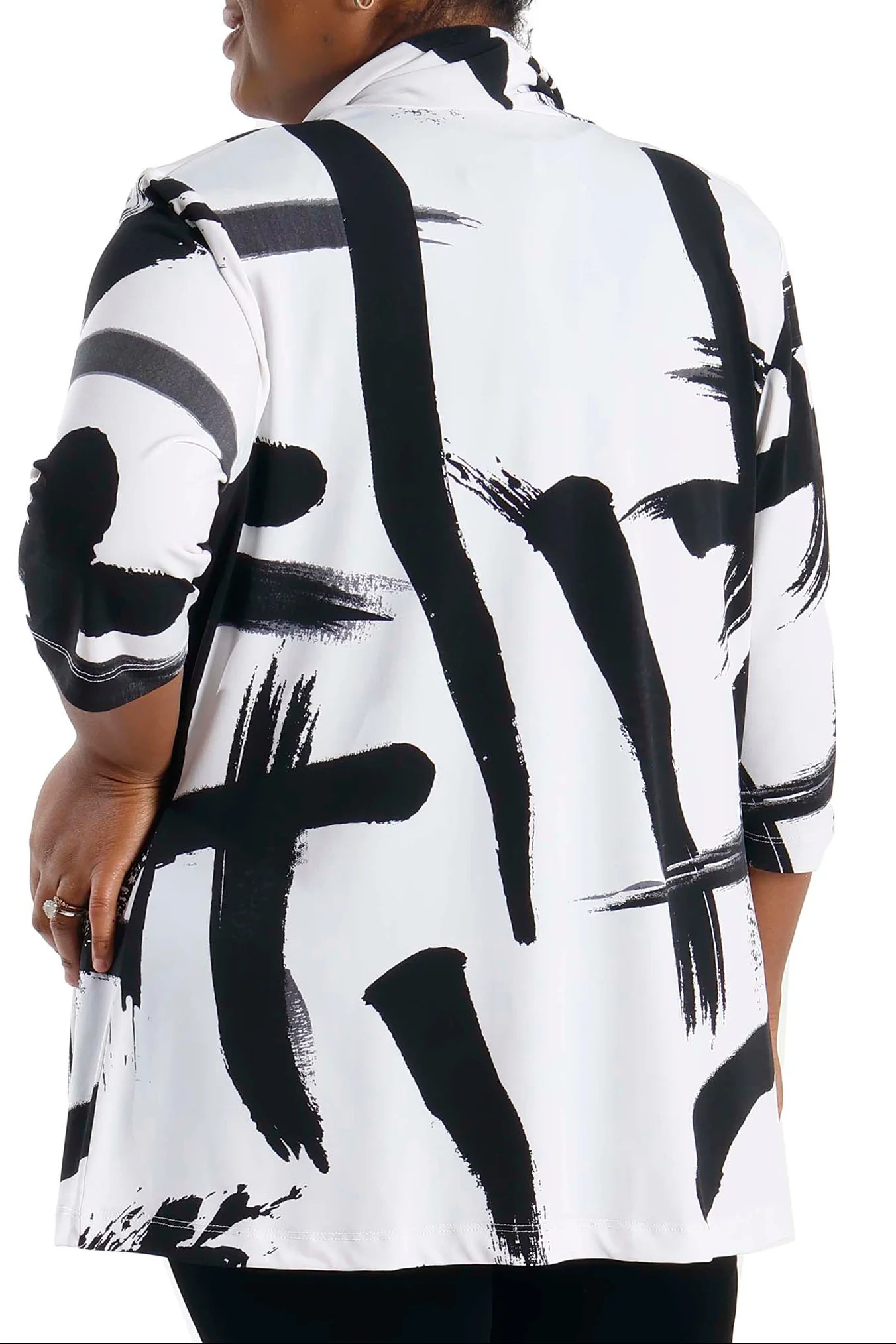 Vikki Vi Jersey Zen 3/4 Sleeve Kimono Jacket - Image 4